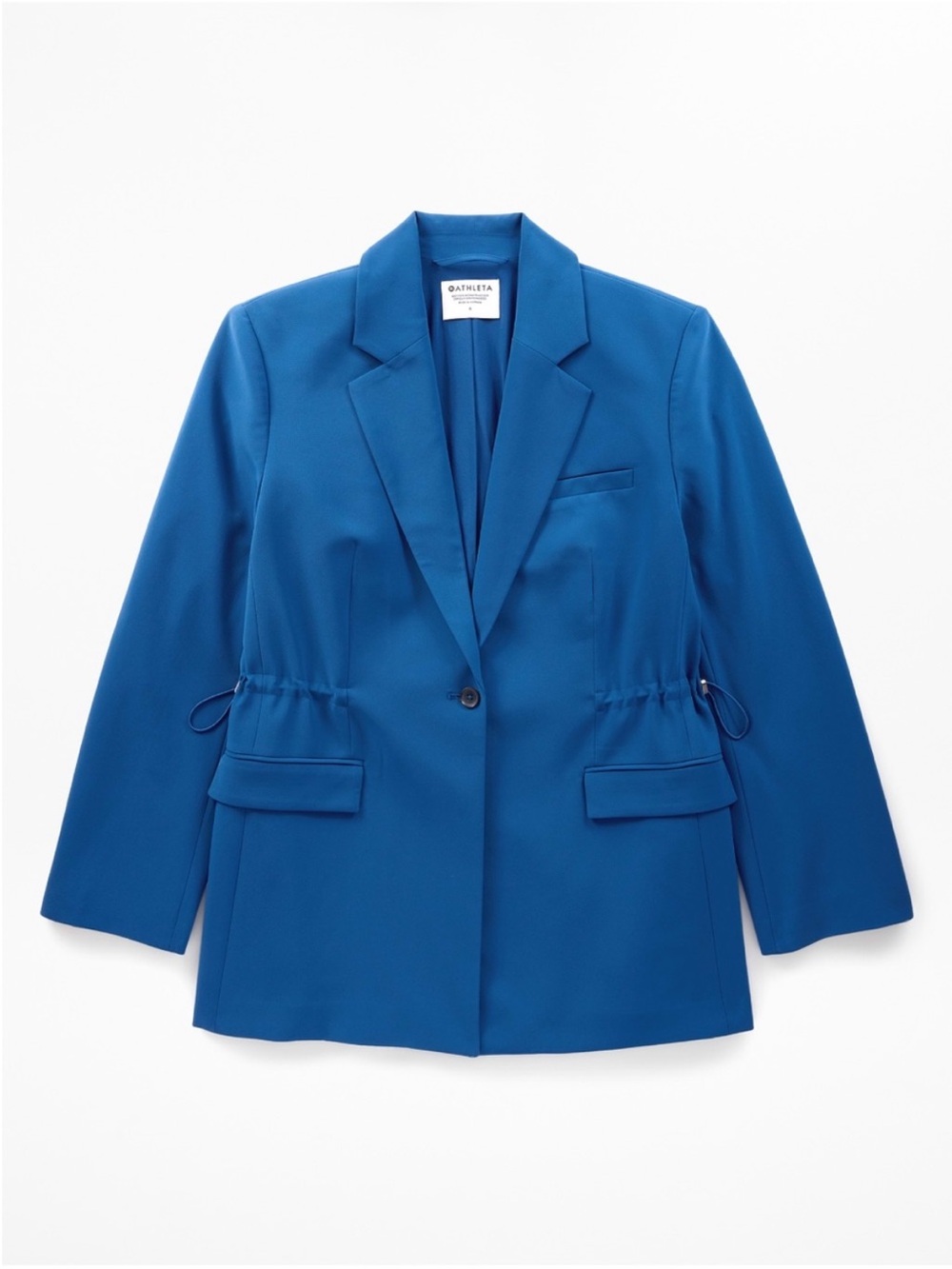 ATHLETA MVP Blazer Maritime Blue Tech Performance Office Travel Size 16